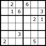 Voorbeeld Mini Sudoku